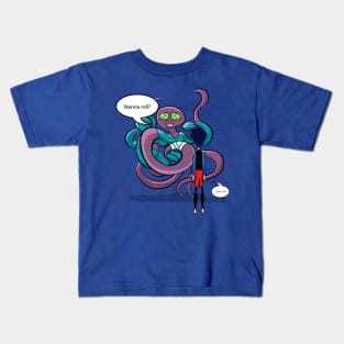 rolling with an alien ? Kids T-Shirt